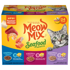 Meow Mix Seafood Selections Variety Pack Wet Cat Food - 24 Cups